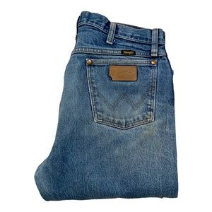 Vintage Wrangler Blue Jeans Denim Straight Leg